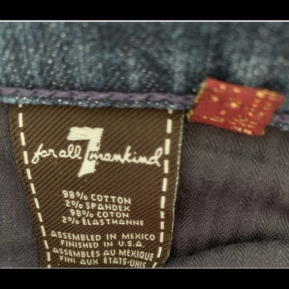 7 for all Mankind Distressed Straight Leg Jeans - Picture 9 of 11